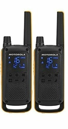 [188069] Motorola Talkabout T82 Extreme Twin Pack 16-Channel Two-Way Radio Black/Orange
